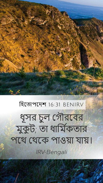 হিতোপদেশ 16:31 BENIRV Bible Verse Image