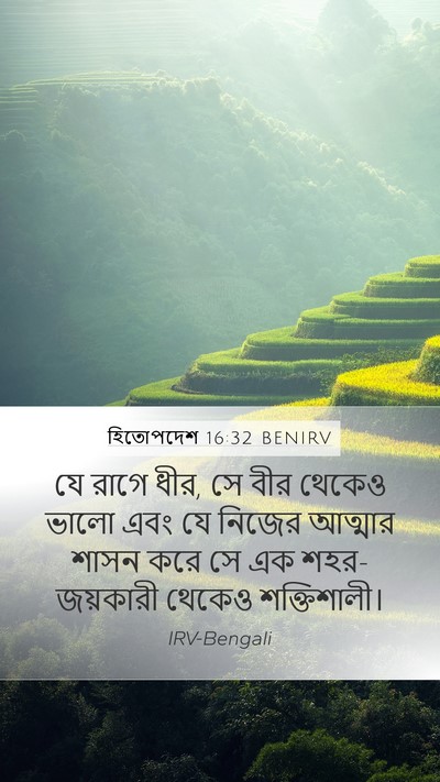 হিতোপদেশ 16:32 BENIRV Bible Verse Image