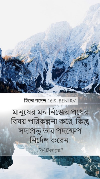 হিতোপদেশ 16:9 BENIRV Bible Verse Image