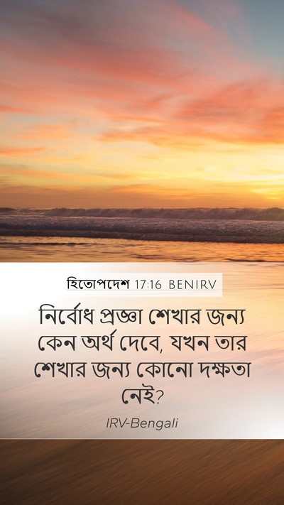 হিতোপদেশ 17:16 BENIRV Bible Verse Image