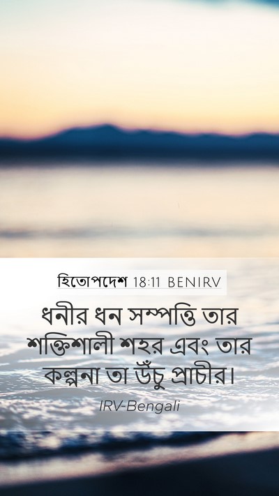 হিতোপদেশ 18:11 BENIRV Bible Verse Image