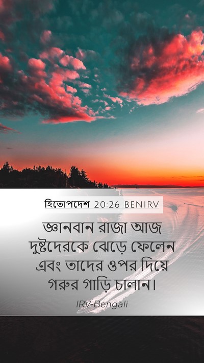 হিতোপদেশ 20:26 BENIRV Bible Verse Image