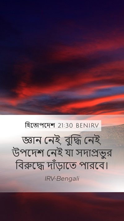 হিতোপদেশ 21:30 BENIRV Bible Verse Image