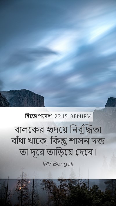 হিতোপদেশ 22:15 BENIRV Bible Verse Image