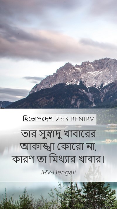 হিতোপদেশ 23:3 BENIRV Bible Verse Image