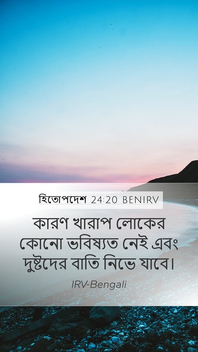 হিতোপদেশ 24:20 BENIRV Bible Verse Image