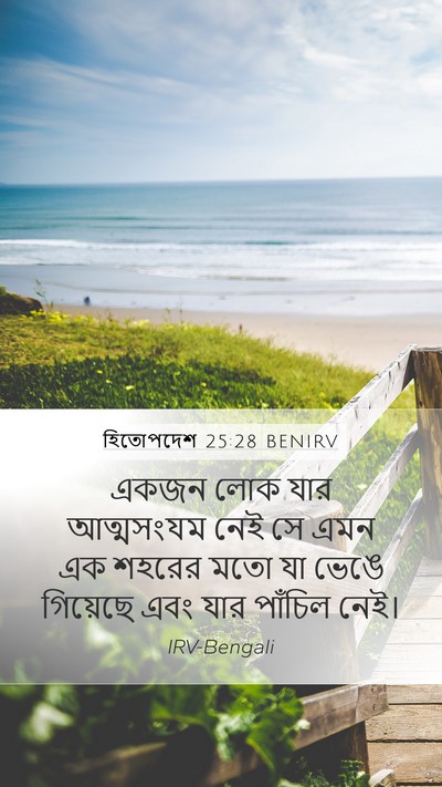 হিতোপদেশ 25:28 BENIRV Bible Verse Image