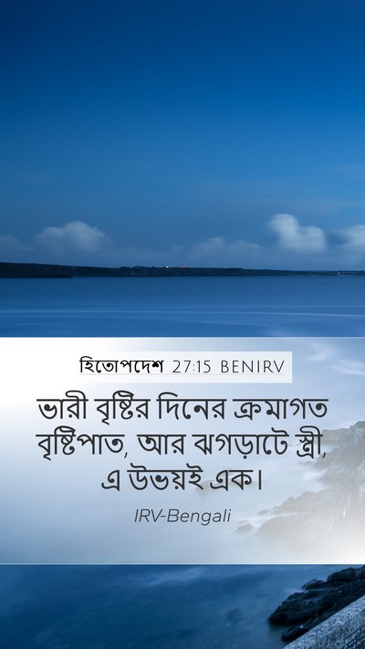 হিতোপদেশ 27:15 BENIRV Bible Verse Image