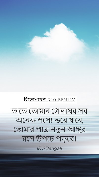হিতোপদেশ 3:10 BENIRV Bible Verse Image