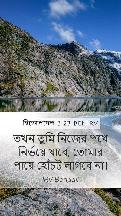হিতোপদেশ 3:23 BENIRV Bible Verse Image