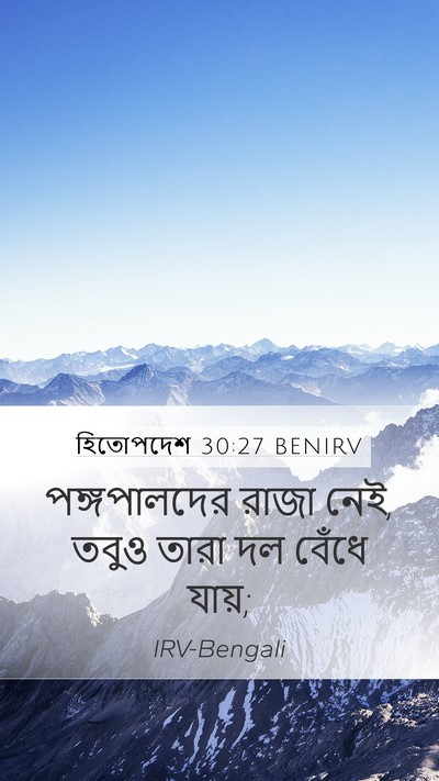 হিতোপদেশ 30:27 BENIRV Bible Verse Image