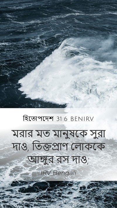 হিতোপদেশ 31:6 BENIRV Bible Verse Image