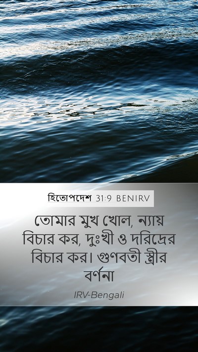 হিতোপদেশ 31:9 BENIRV Bible Verse Image