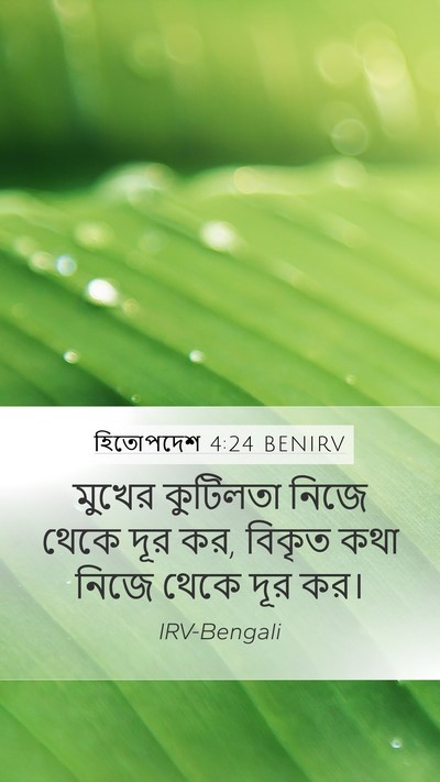 হিতোপদেশ 4:24 BENIRV Mobile Phone Wallpaper - মুখের কুটিলতা - Mobile Bible Verse Wallpaper
