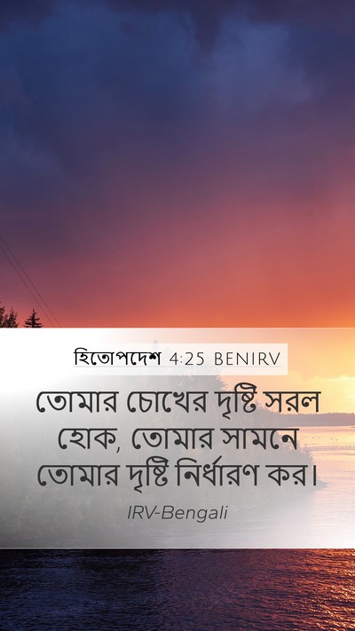 হিতোপদেশ 4:25 BENIRV Bible Verse Image