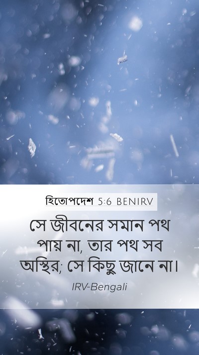 হিতোপদেশ 5:6 BENIRV Mobile Phone Wallpaper - সে জীবনের সমান পথ - Mobile Bible Verse Wallpaper