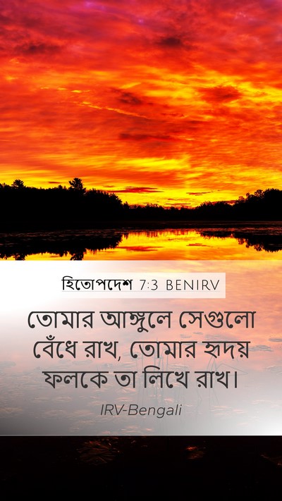 হিতোপদেশ 7:3 BENIRV Bible Verse Image