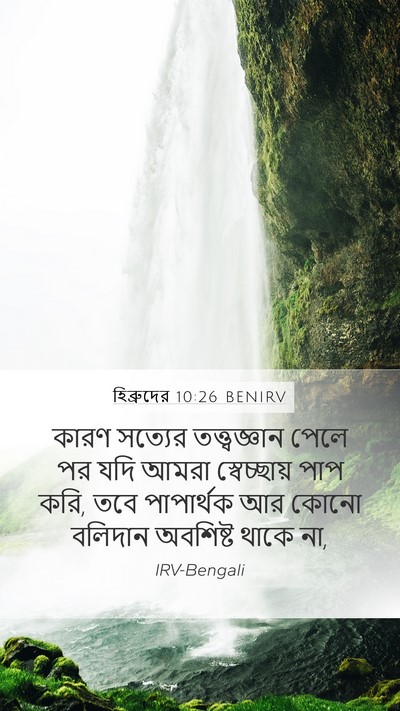 হিব্রুদের 10:26 BENIRV Bible Verse Image