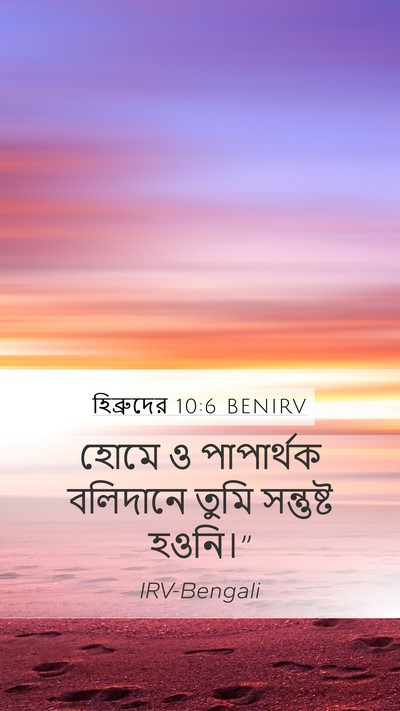 হিব্রুদের 10:6 BENIRV Bible Verse Image