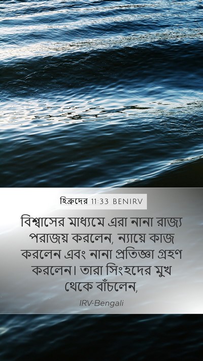 হিব্রুদের 11:33 BENIRV Bible Verse Image