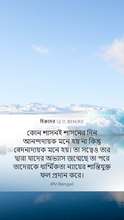 হিব্রুদের 12:11 BENIRV Bible Verse Image