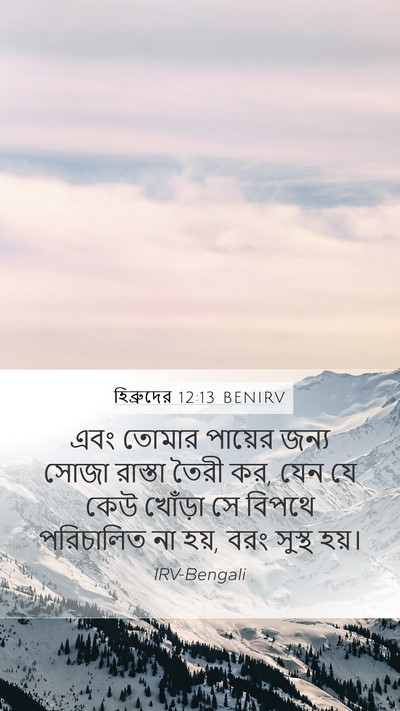হিব্রুদের 12:13 BENIRV Bible Verse Image