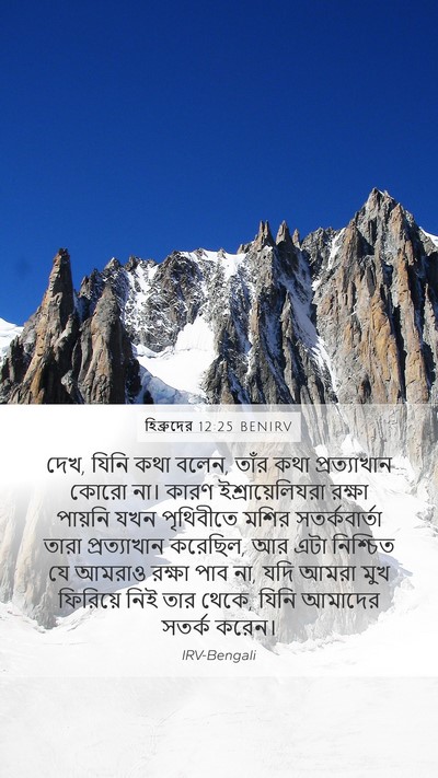 হিব্রুদের 12:25 BENIRV Bible Verse Image