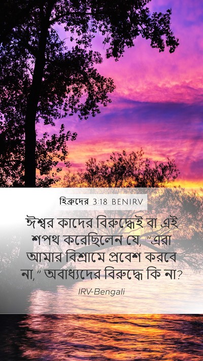 হিব্রুদের 3:18 BENIRV Bible Verse Image