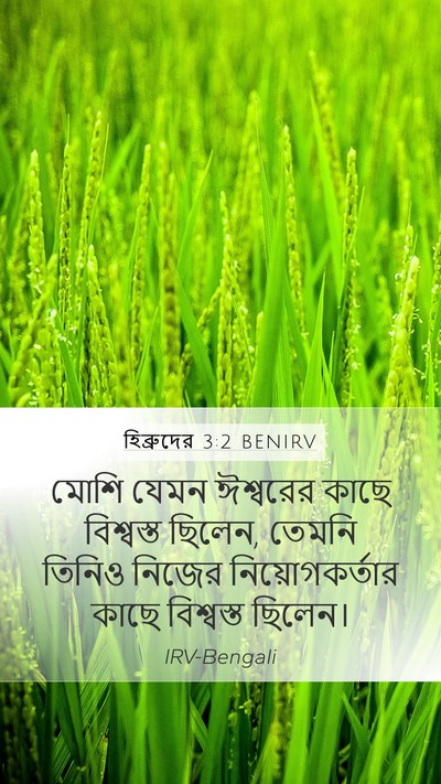 হিব্রুদের 3:2 BENIRV Bible Verse Image