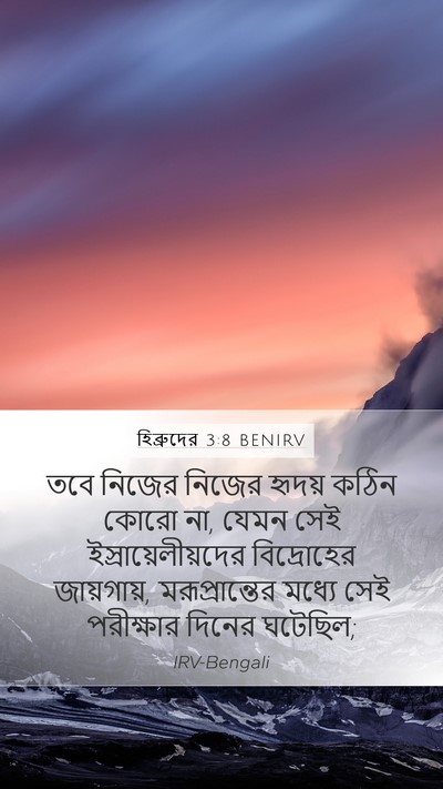হিব্রুদের 3:8 BENIRV Bible Verse Image
