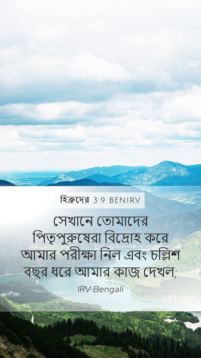 হিব্রুদের 3:9 BENIRV Bible Verse Image