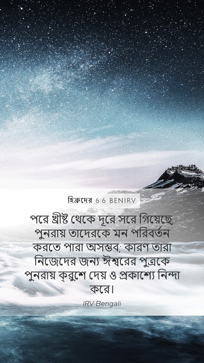 হিব্রুদের 6:6 BENIRV Bible Verse Image
