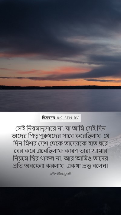 হিব্রুদের 8:9 BENIRV Bible Verse Image