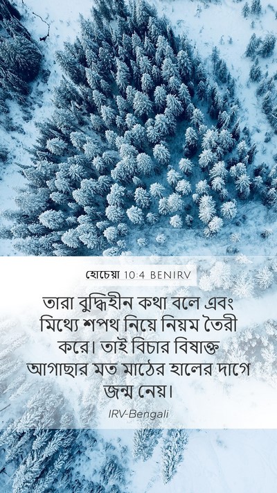 হোচেয়া 10:4 BENIRV Bible Verse Image