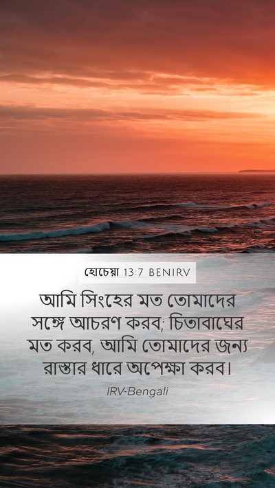 হোচেয়া 13:7 BENIRV Bible Verse Image