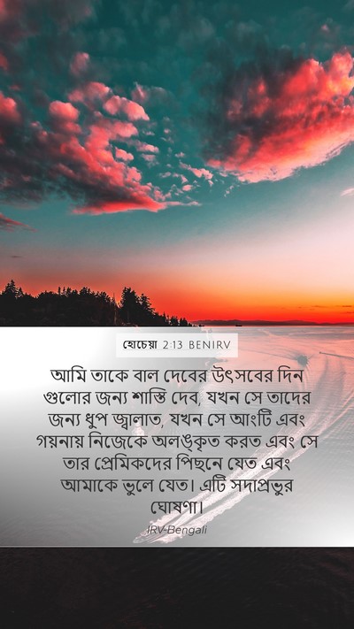 হোচেয়া 2:13 BENIRV Bible Verse Image