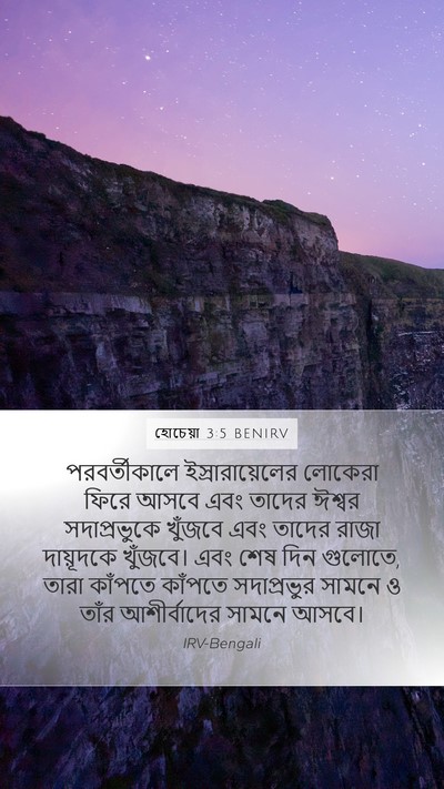 হোচেয়া 3:5 BENIRV Bible Verse Image