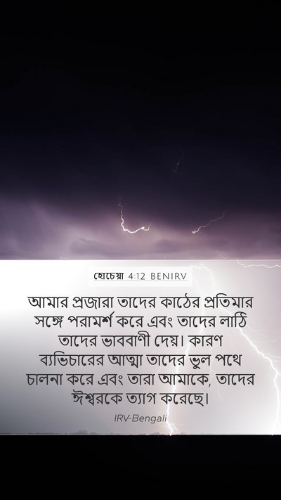 হোচেয়া 4:12 BENIRV Bible Verse Image