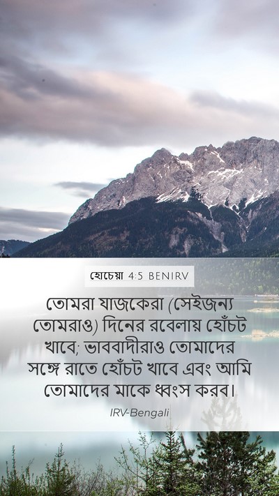 হোচেয়া 4:5 BENIRV Bible Verse Image