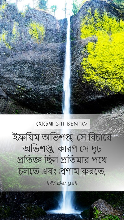 হোচেয়া 5:11 BENIRV Mobile Phone Wallpaper - ইফ্রয়িম অভিশপ্ত, - Mobile Bible Verse Wallpaper
