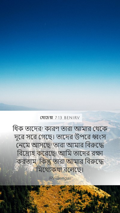 হোচেয়া 7:13 BENIRV Bible Verse Image