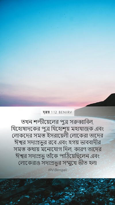 হ্গ্গয় 1:12 BENIRV Bible Verse Image