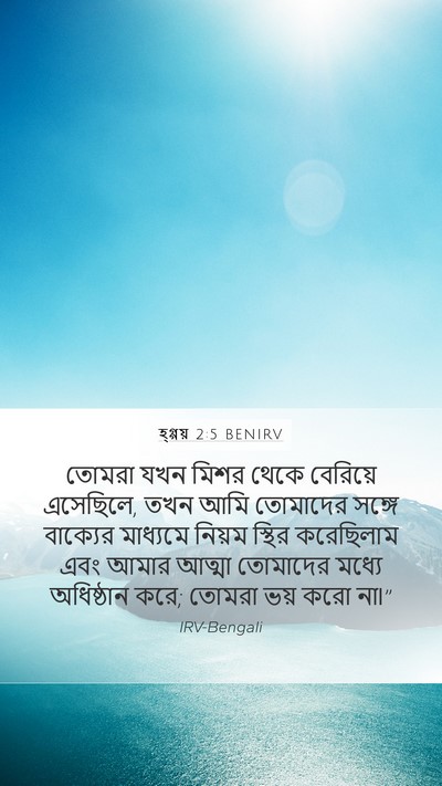 হ্গ্গয় 2:5 BENIRV Bible Verse Image