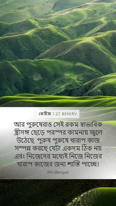 ৰোমীয়া 1:27 BENIRV Bible Verse Image