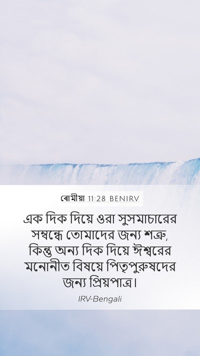 ৰোমীয়া 11:28 BENIRV Bible Verse Image
