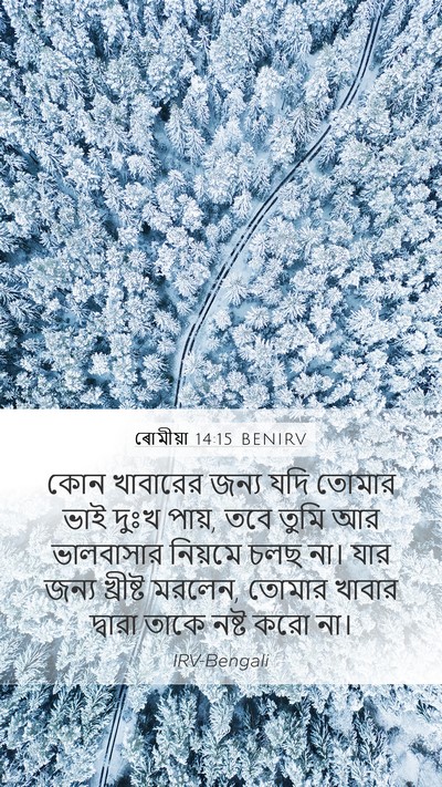 ৰোমীয়া 14:15 BENIRV Bible Verse Image