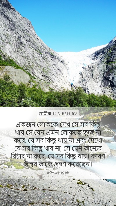 ৰোমীয়া 14:3 BENIRV Bible Verse Image