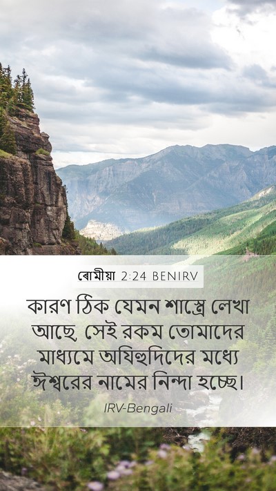 ৰোমীয়া 2:24 BENIRV Bible Verse Image