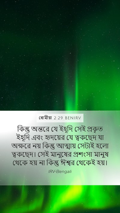 ৰোমীয়া 2:29 BENIRV Bible Verse Image