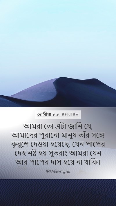 ৰোমীয়া 6:6 BENIRV Bible Verse Image